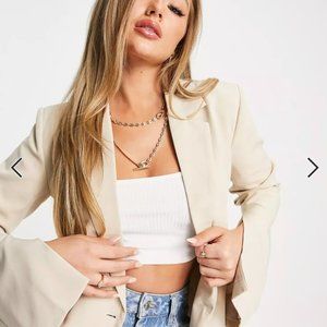 ASYOU Blazer with Split Cuff Details